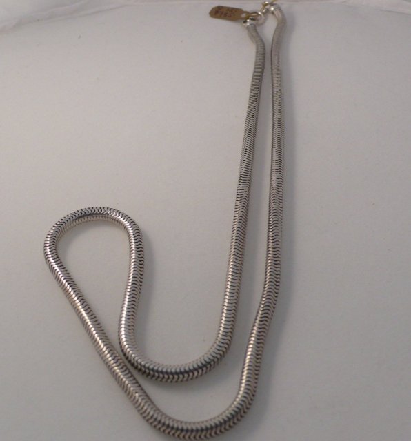 Sterling Victorian Snake Chain