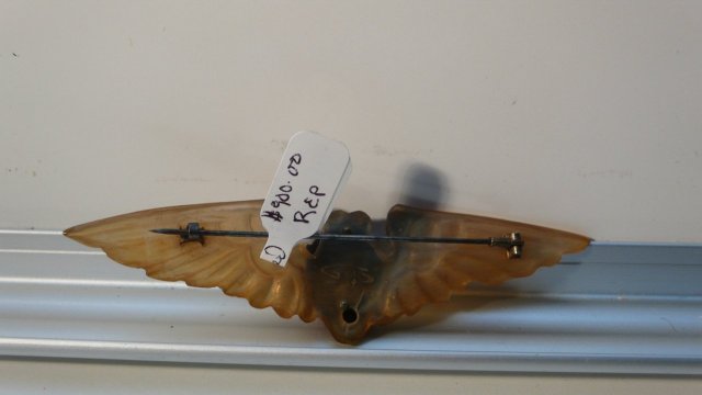 French Horn Wing Brooch