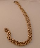 Victorian 9ct. gold necklace