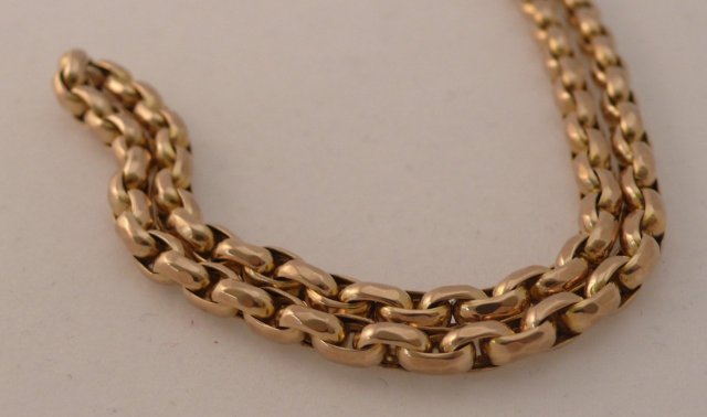Victorian 9ct. gold necklace