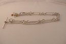 Victorian Sterling Silver Double Prince Albert Chain