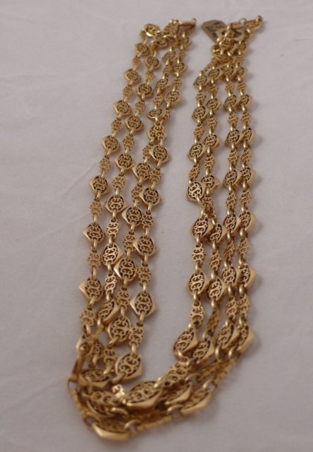 18 Kt. Gold Victorian Longguard necklace