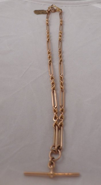 Victorian 9 CT. Rose Gold Prince Albert Chain