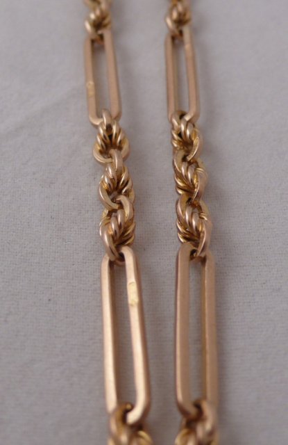 Victorian 9 CT. Rose Gold Prince Albert Chain