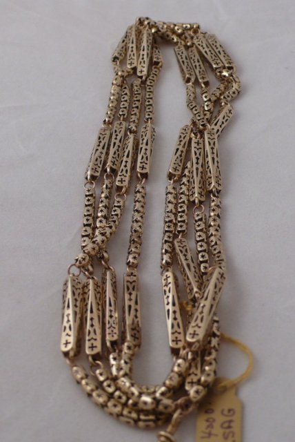 Victorian 9 ct. Gold long guard Chain