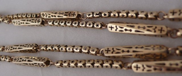 Victorian 9 ct. Gold long guard Chain