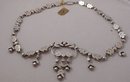 Victorian pink & white paste necklace