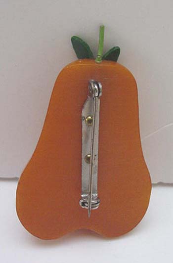 Bakelite Vintage Pear Pin