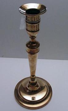 Single Gun Metal English Candlestick