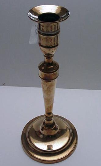 Single Gun Metal English Candlestick