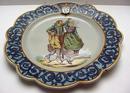 Quimper Unusual Early HR plate with Arabesque