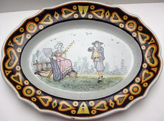 Early HB Platter/Rare Heart Border