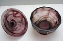 Davidson's Cloud Glass Mauve Covered Candy Dish