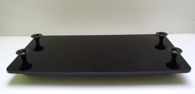 Bakelite vintage English Tray with Deco Yellow