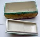 English Pottery: Beswick Deco Biscuit Barrel