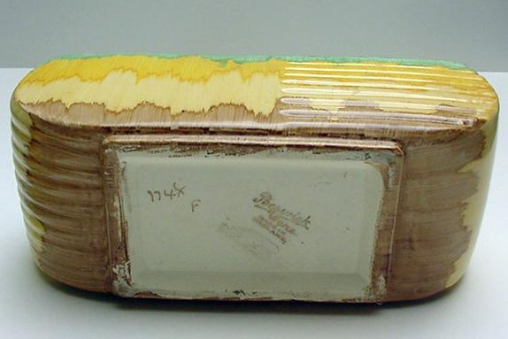 English Pottery: Beswick Deco Biscuit Barrel