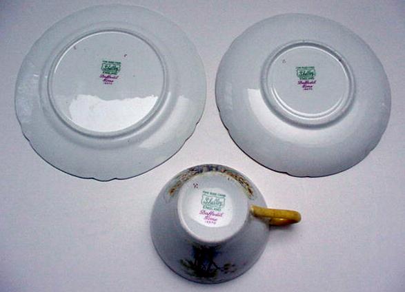 Shelley Bone China Daffodil Trio
