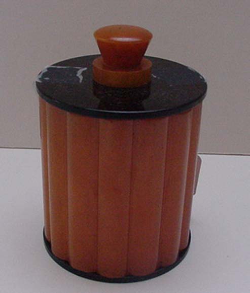 Bakelite English Ribbed Deco box
