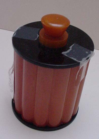 Bakelite English Ribbed Deco box