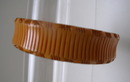 Bakelite Carved Ribbed Vintage Bangle