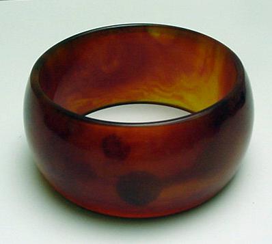 Bakelite Wide Tortoiseshell Bangle