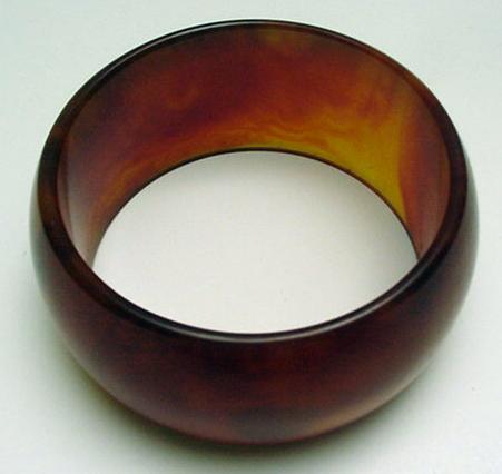 Bakelite Wide Tortoiseshell Bangle