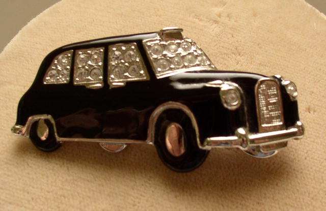 Butler and Wilson English Taxi Brooch