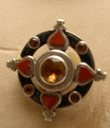 Victorian Scottish Sterling Agate Brooch