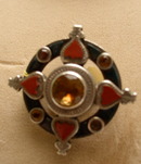 Victorian Scottish Sterling Agate Brooch