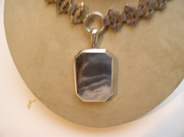 Victorian Sterling Silver Necklace and Locket