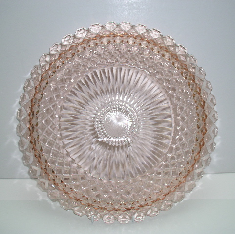 Depression Glass Windsor Design Serving Plate