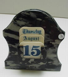 Bakelite and Celluloid Perpetual Calendar