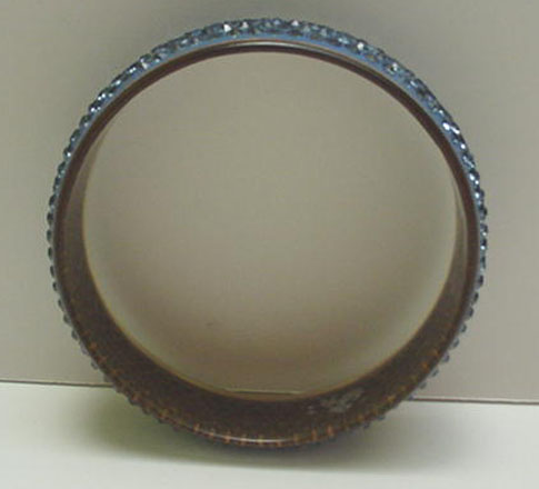 Celluloid vintage applejuice bangle with