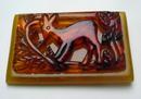 Bakelite Vintage Carved Deer Brooch