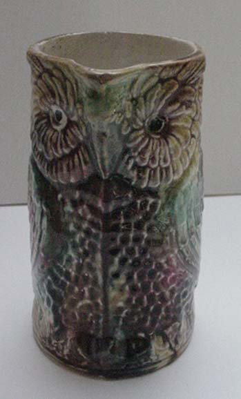 Majolica Owl Pitcher