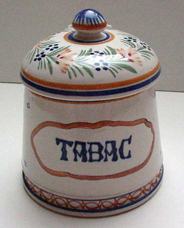 Quimper Tobacco Jar