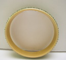 Celluloid Vintage Peridot Rhinestone Bangle