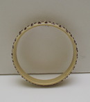 Celluloid Vintage Purple Rhinestone Bangle