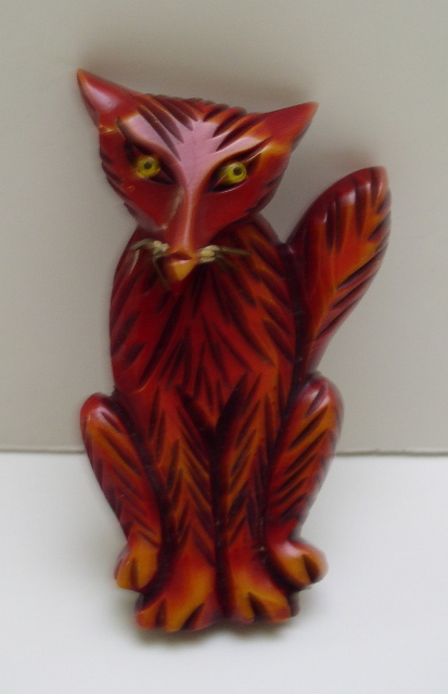Bakelite Vintage Fox Brooch