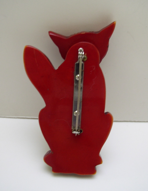 Bakelite Vintage Fox Brooch