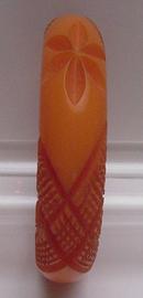 Bakelite Chunky Flower and Criss Croos Bangle