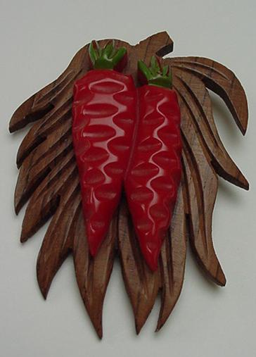 Bakelite and Wood Vintage Pepper Pin