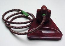 Bakelite Vintage Buddha Smoking Pipe with Hose