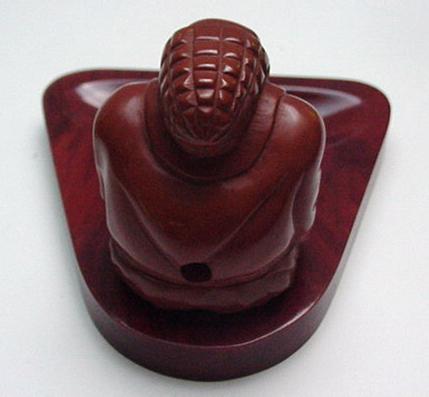 Bakelite Vintage Buddha Smoking Pipe with Hose
