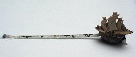 Celluloid Vintage Ship Tape Measure