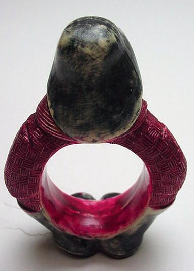Celluloid Fisherman Napkin Ring