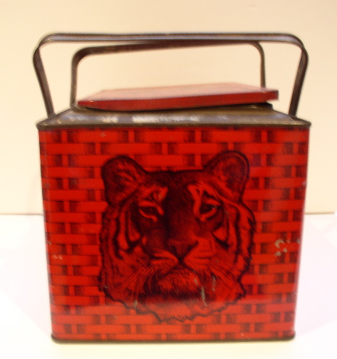Advertising Tiger Chewing Tobacco tin Lunch