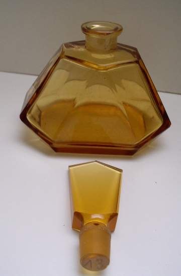 Czechoslovakian Vintage Deco Perfume bottle