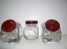 Bakelite and Glass set of three Vintage