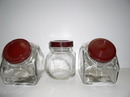 Bakelite and Glass set of three Vintage